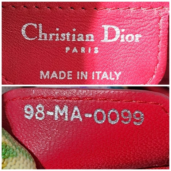 Authentic CHRISTIAN DIOR Lambskin Cannage Medium Lady Dior Red - Picture 6 of 15